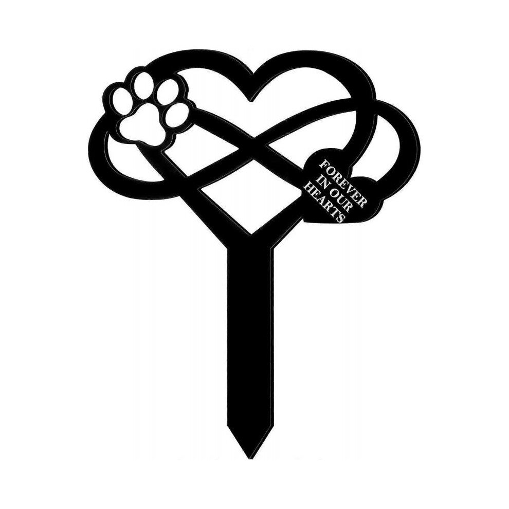 Memorial Pet Grave Markers Pet Memorial Stake Dog Claw Sympathy Grave Plaque Stake Dog Cemetery Garden Stake Memorial Grave Stake Waterproof Garden Gr
