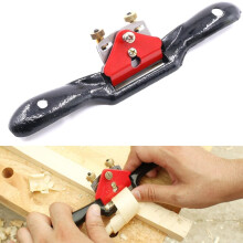 10'' Adjustable SpokeShave with Flat Base, Metal Blade Hand Tool Perfect for Wood Craft and Wood Working