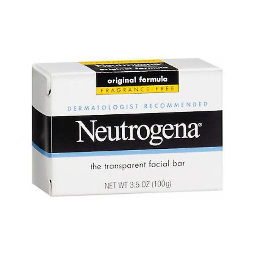 Neutrogena  Transparent Facial Bar Soap, Fragrance Free 3.5 oz (Pack of 1)