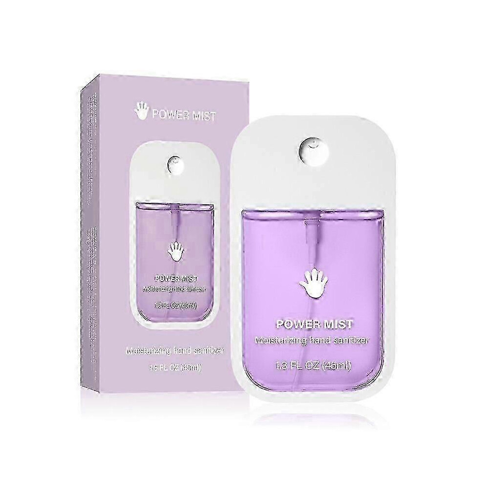 (purple) Power Mist Hand Sanitizer Spray, Portable Moisturizing Spray Hand Sanitizer, Travel Size Hand Sanitizer Spray Multi-Flavor, Cleanses Your Hands