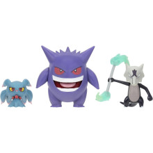 Pokémon Battle Figure 3 Pack - Gengar, Alolan Marowak, Misdreavus