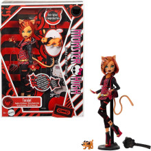 Muñeca Monster High Boo-riginal Creeproduction, Toralei Reproducción Coleccionable con Soporte, Diario y Mascota