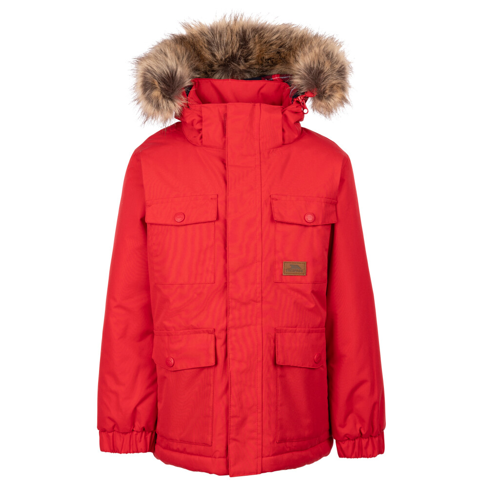 (5 years to 6 years, Red) Trespass Boys Waterproof Padded Coat - Upsider