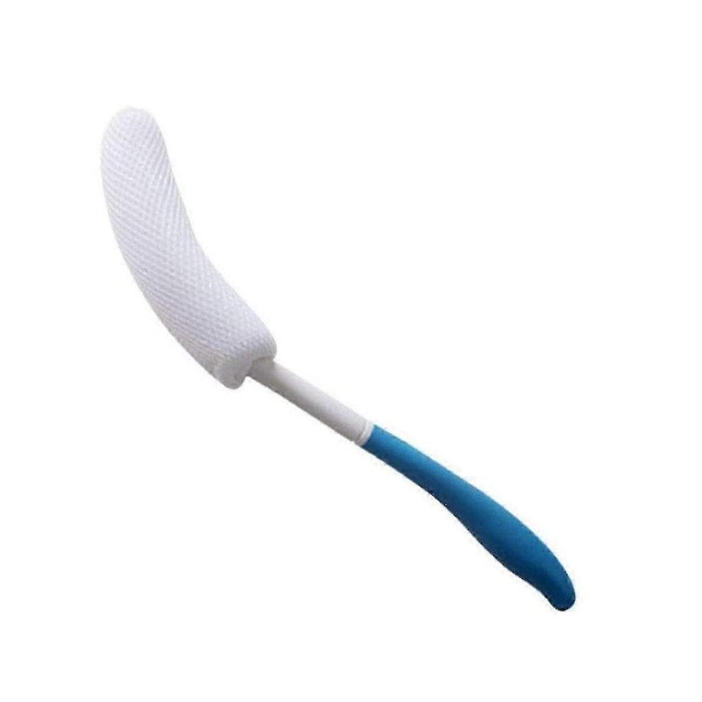 Anti-Slip Curve Handled Bath Body Brush, Easy Reach for Seniors, Suitable for Elderly/Pregnant Aid Bathing And Shower