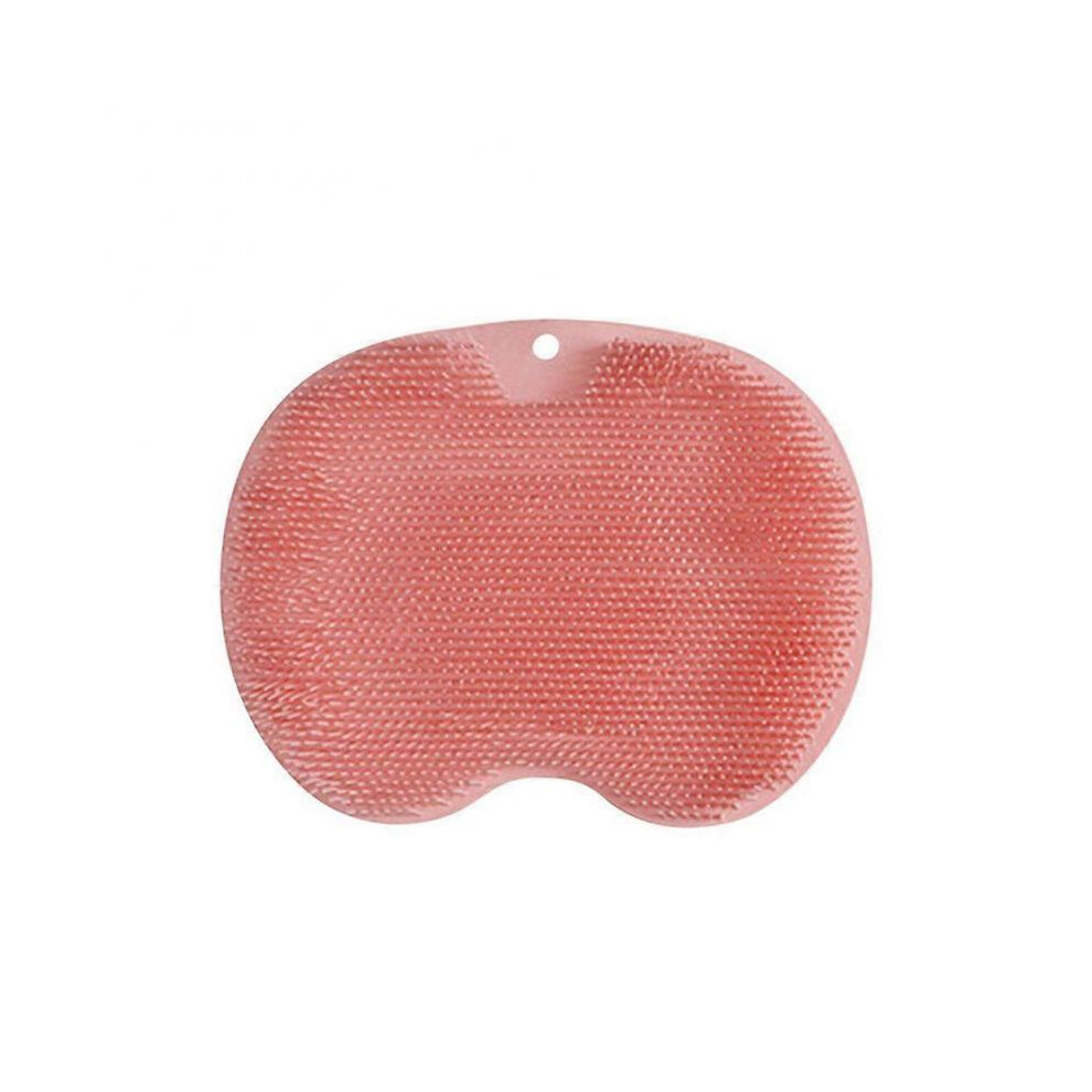 (color01) 2Pcs Shower Foot Back Scrubber Massage Pad Body Bath Soft Brush Mat Cleaning Bath
