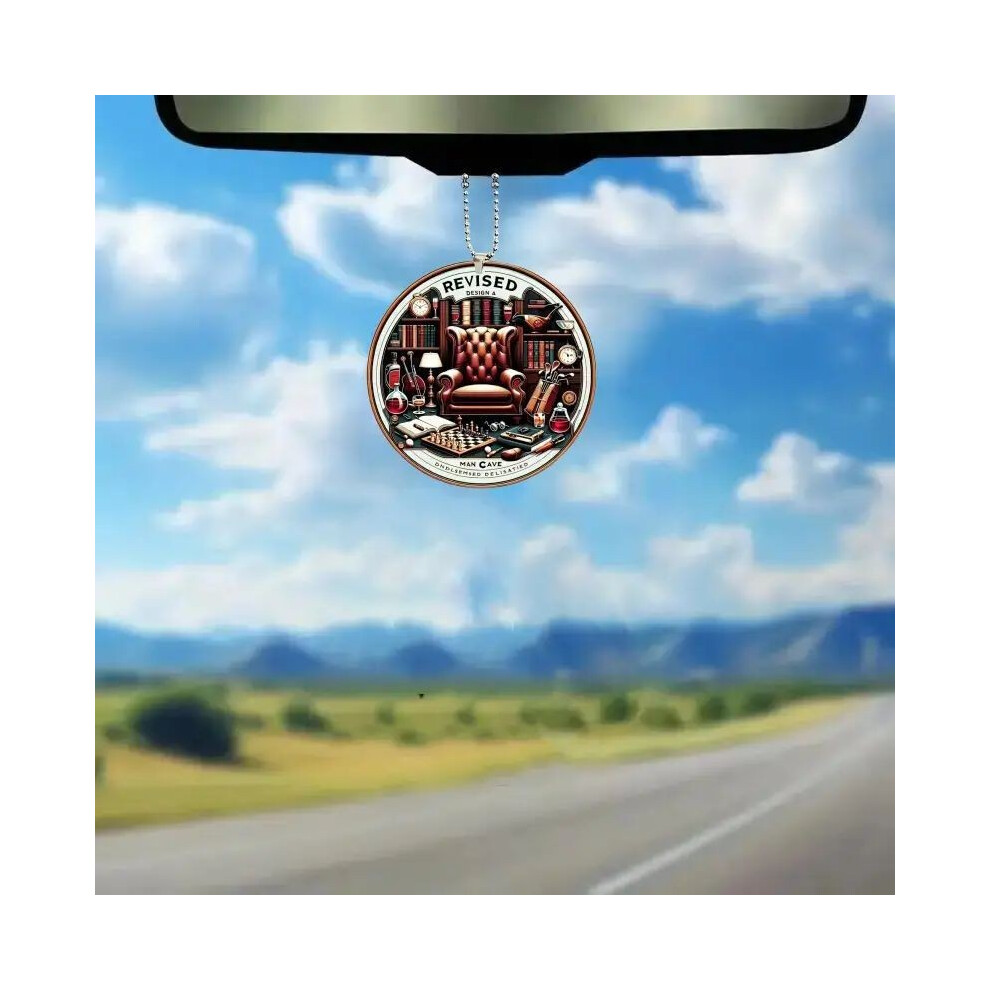 (2)Charmant pendentif voiture acrylique design dessin animé vibrant parfait pour décoration véhicule