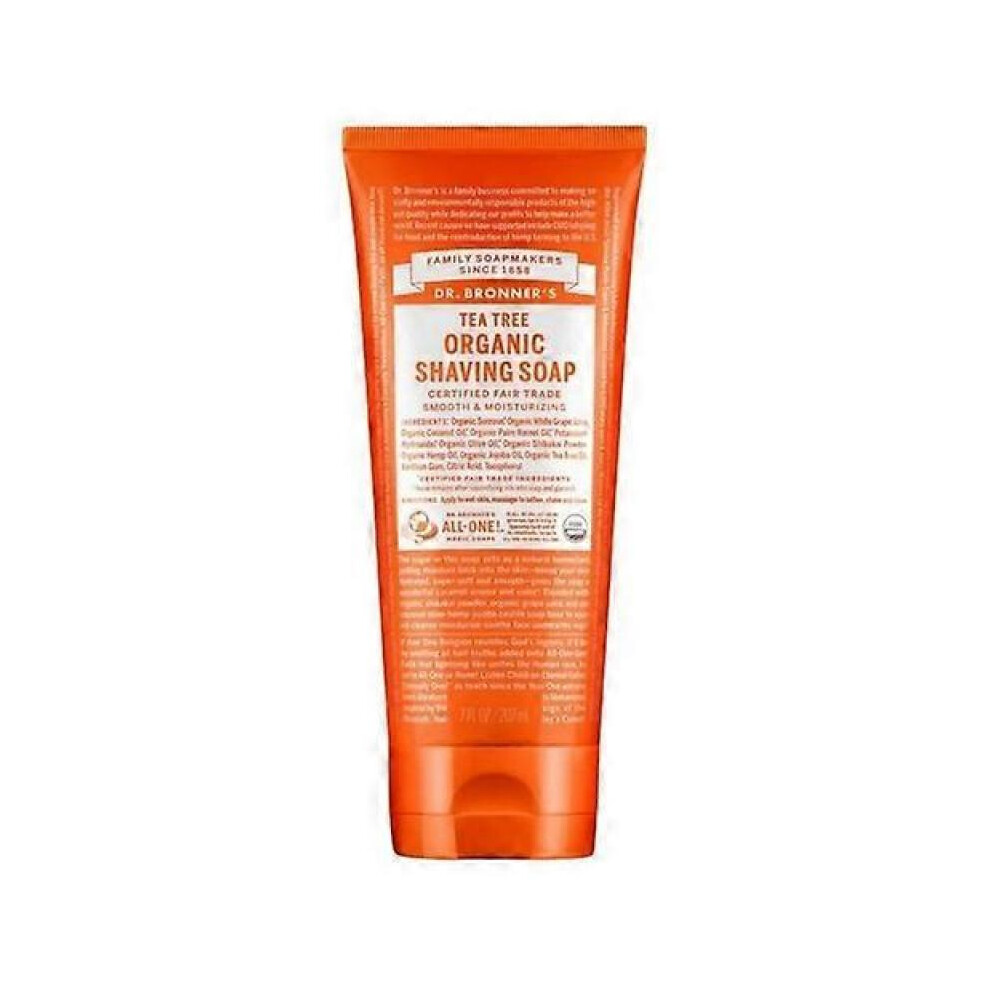 Organic Shaving Soap Tea Tree, 207 Ml by Dr.Bronner's