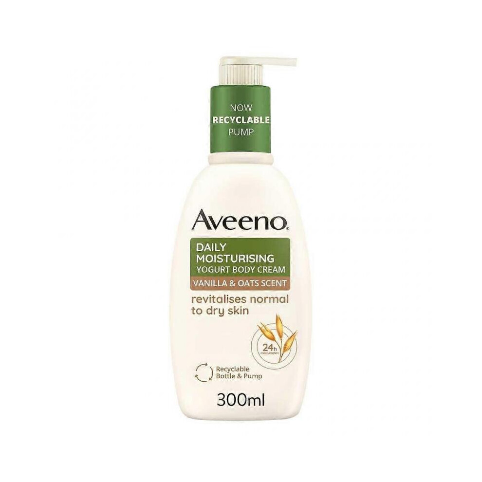 Aveeno Daily Moisturising Yogurt Body Cream Vanilla & Oat 300ml