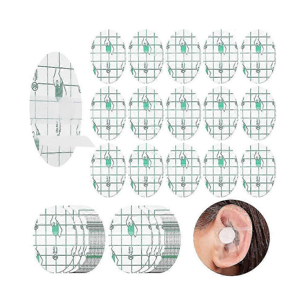(Adult) Ear Covers for Shower, 60 Pieces Waterproof Ear Stickers Ear Covers