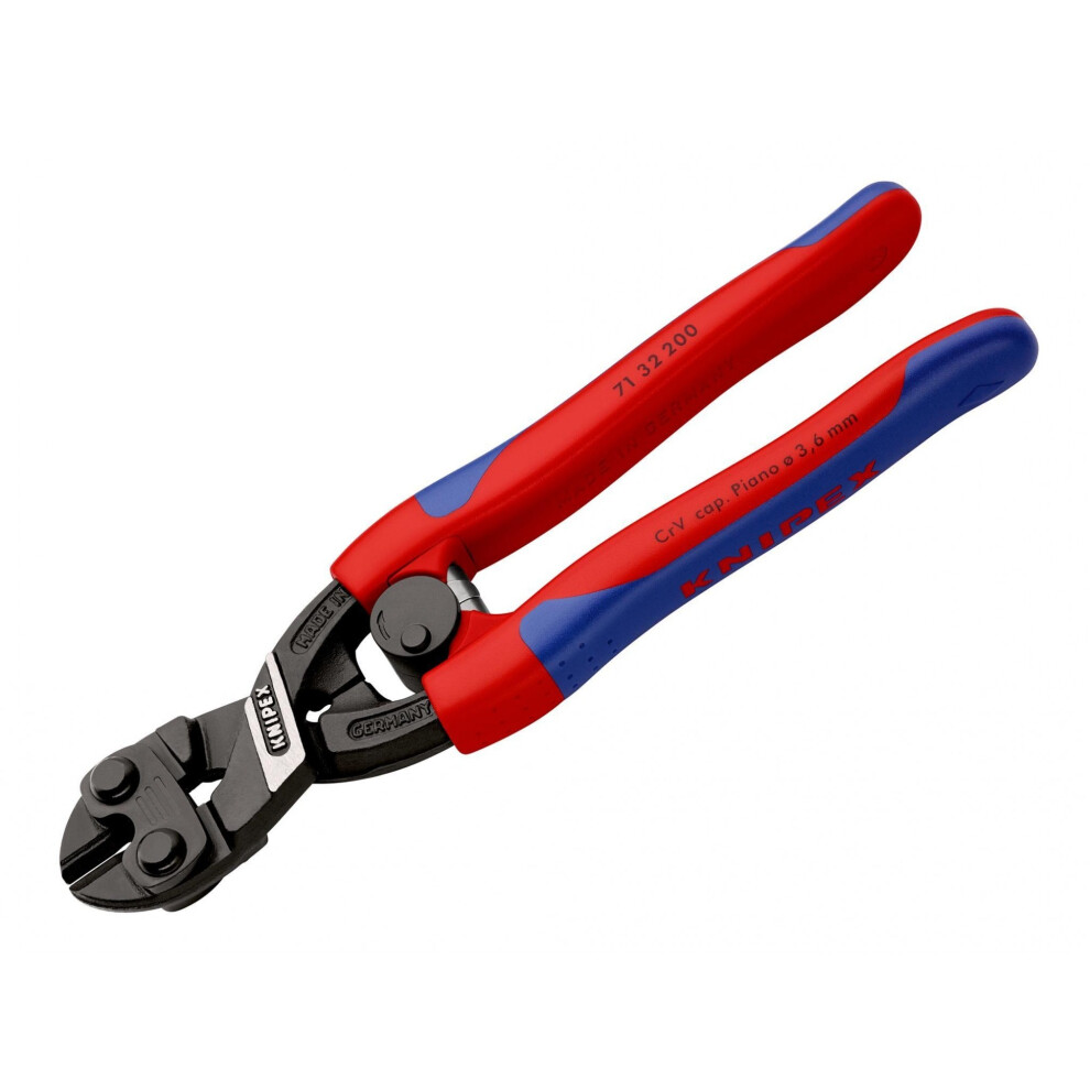 Knipex 71 32 200 Cobolt Compact Bolt Cutters Multi-component Grip 200mm