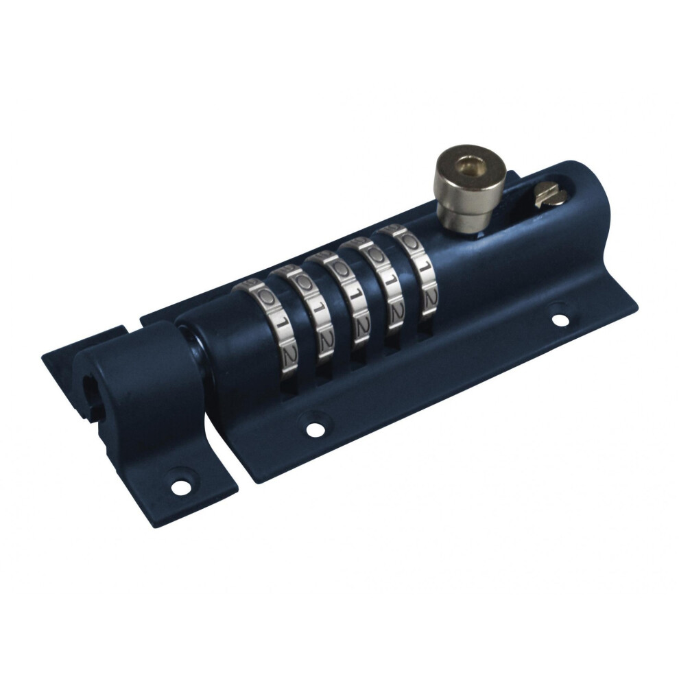 Squire Combibolt 5 Re-codable Locking Bolt Black 150mm