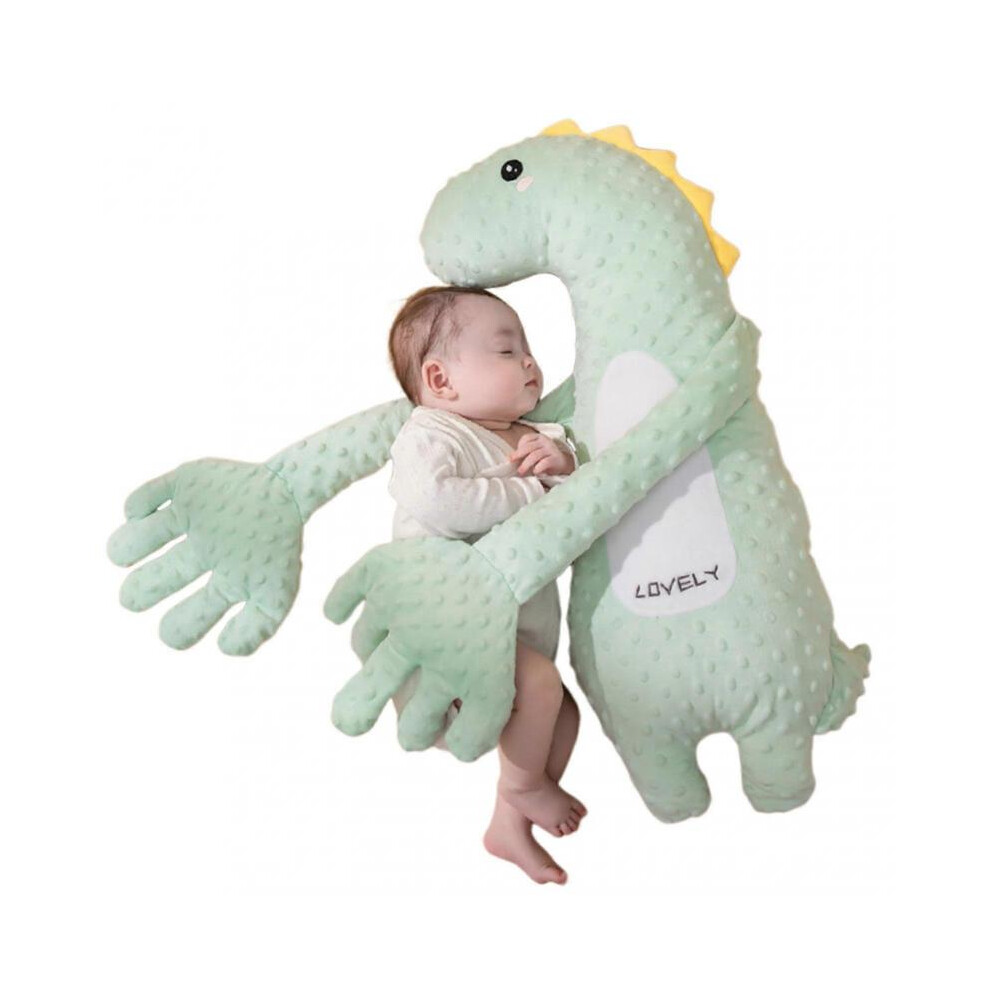 (Green Dinosaur) Baby Soothing Doll, Baby Sleep Tapper, Anti-Scare Cartoon Animal Baby Pillow, Electric Baby Soothing Doll with Remote Control