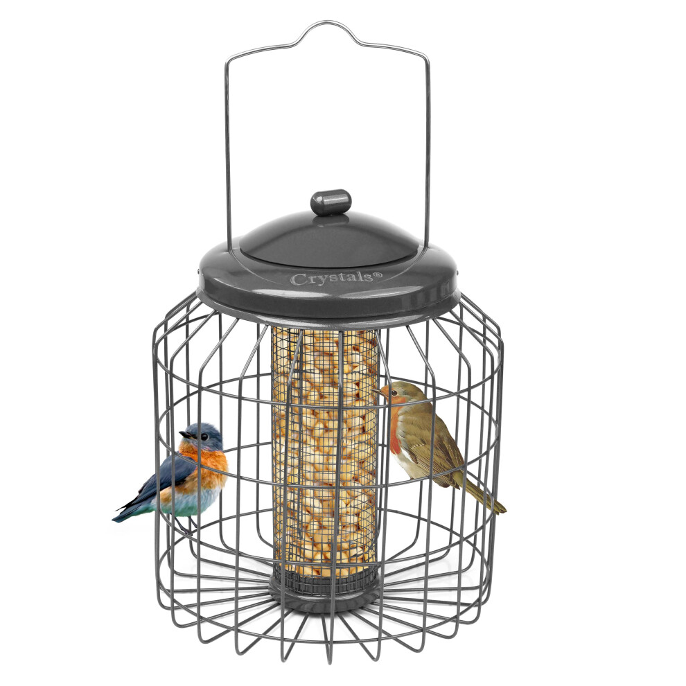(Peanut Feeder) Squirrel Proof Hanging Bird Peanut Fatball Feeder Heavy Duty Garden Wild Birds