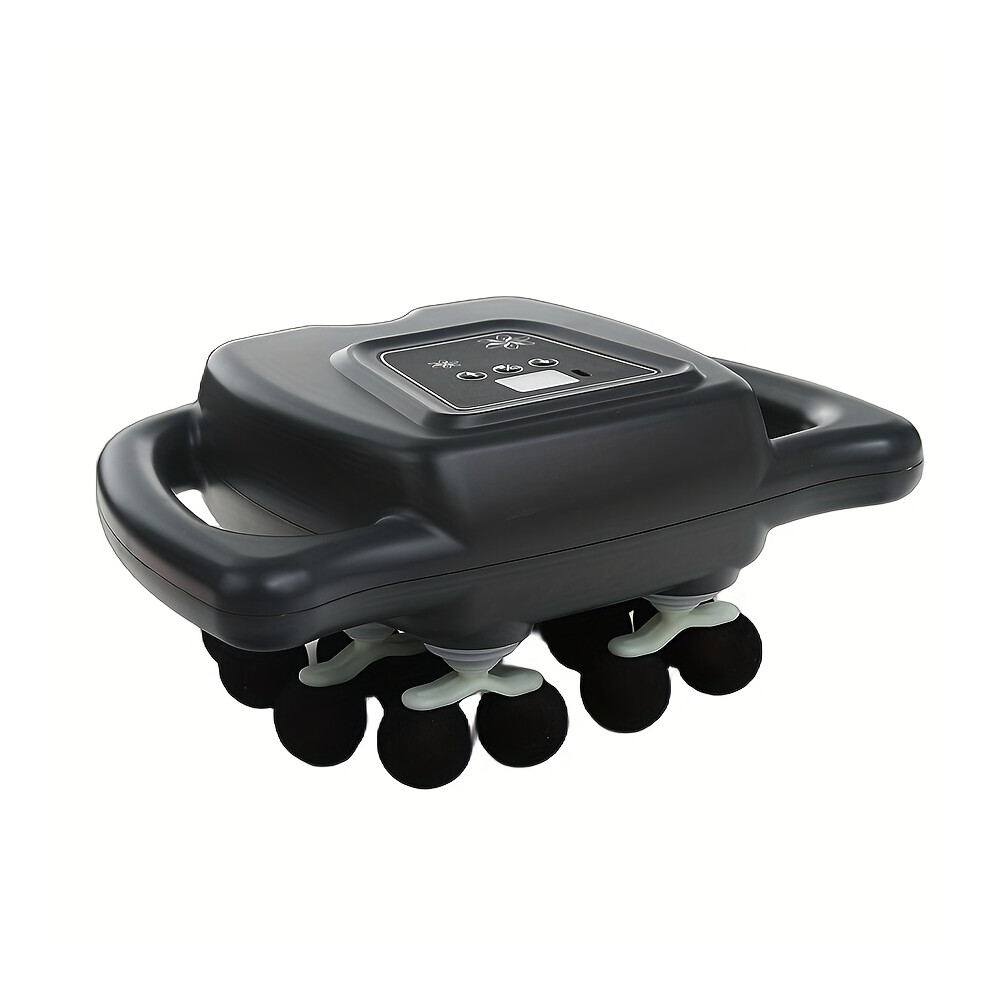 (16-head Dark Gray Fascia Gun) 16-Head USB Rechargeable Massage Gun for Full Body - Ergonomic Design, Deep Tissue Percussion Relax, Ideal Gift
