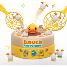 (Board Game) Duck Bounce and Catch Duck Board Game - Colorful, Interactive Toy for Kids 4-12, Family Fun with Music and Lights