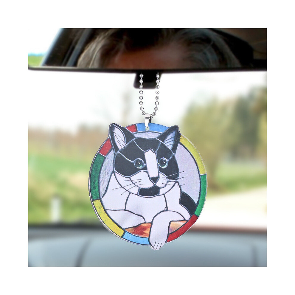 (8)Charmant objet déco voiture acrylique 2D pour style maison et sac à dos personnalisé