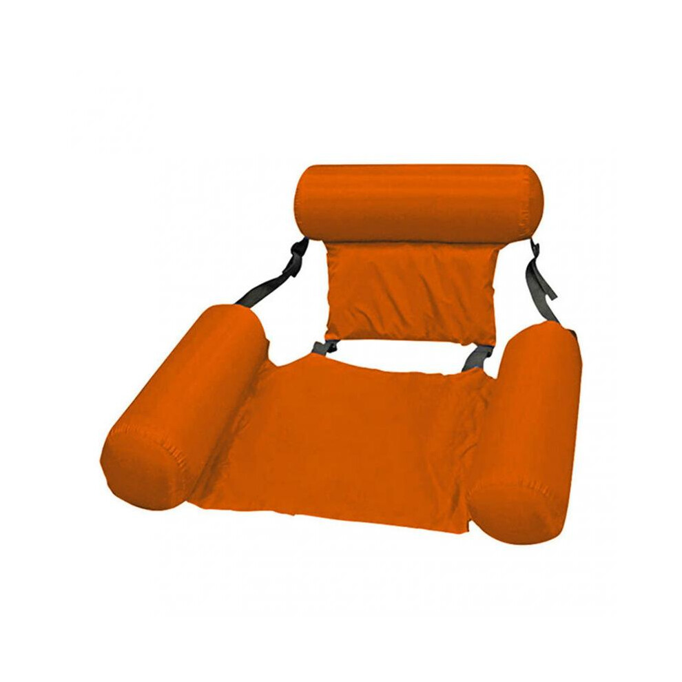 (Orange) Floating Pool Chair Sofa Swimming Pool Lounge Backrest for Indoor Pool