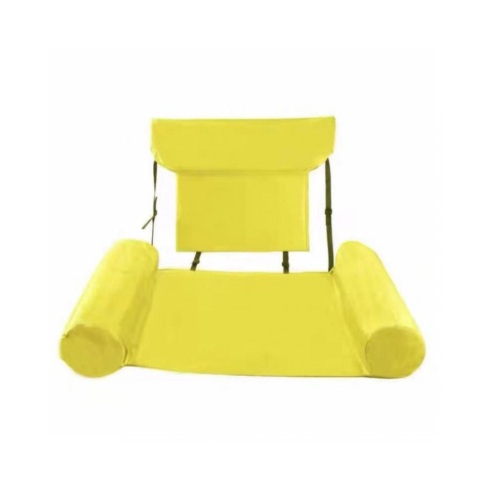 (Yellow) Floating Pool Chair Sofa Swimming Pool Lounge Backrest for Indoor Pool