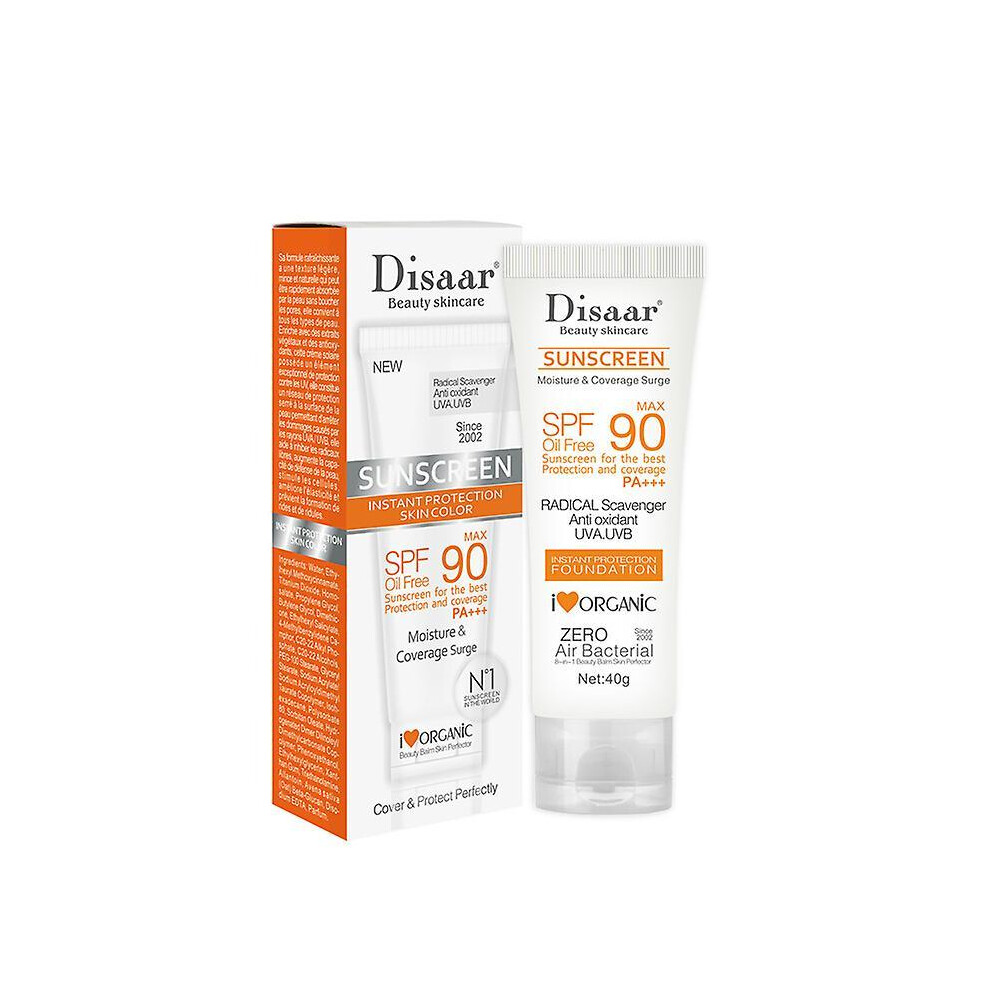 SPF 90 Sunscreen Cream Refreshing not Greasy Sweat & Water Resistant Whitening Sun Protection Cream for Face New