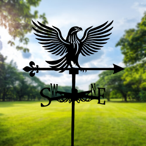 A Rust-Resistant Coated Outdoor Eagle Weather Vane 2