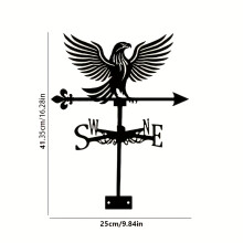 A Rust-Resistant Coated Outdoor Eagle Weather Vane