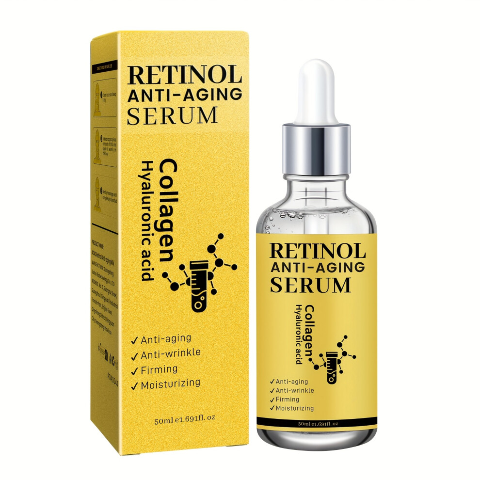 Yetp Star (50Ml) Retinol Collagen Dual Essence Anti-Aging Facial Serum Suitable For Moisturizing, Brightening, And Wrinkle-Fighting.