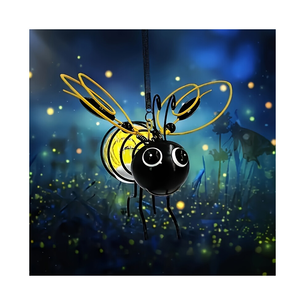 Mdsrjone (Solar Energy Bee) Solar Bee S, Metal Insect Garden Lamps, Low-Voltage Solar-Powered Pathway Ing With Detachable Design, Plastic Lamp Shade Light