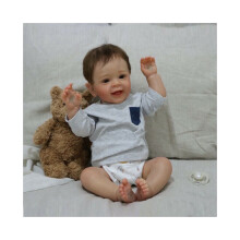 21 '' Soft Reborn Doll Baby Pasgeboren Gift Vinyl Silicone Toddler Boy Realistisch Speelgoed