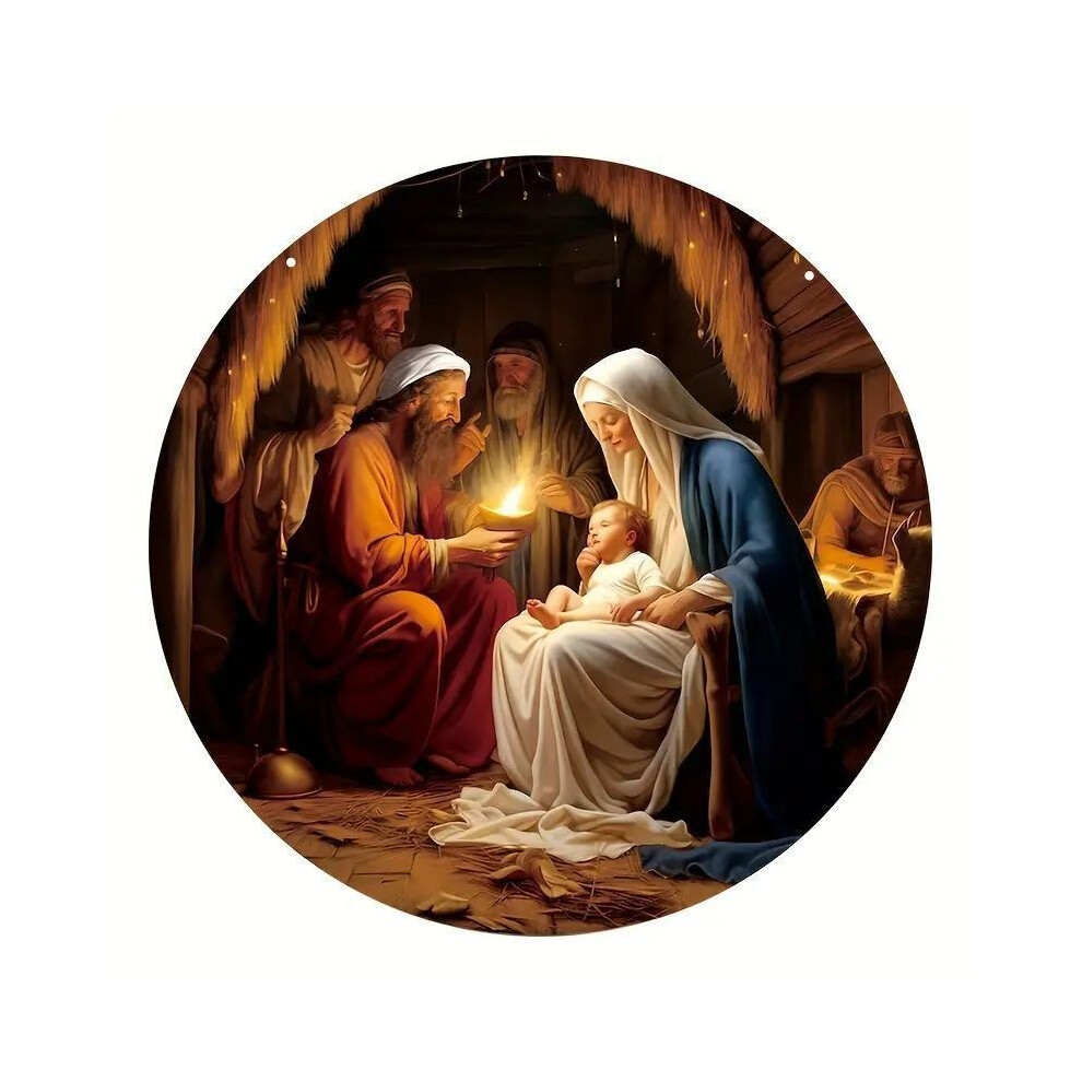 (11)Accessoire à suspendre voiture crèche bébé Jésus dessin animé accrocheur pour des vibrations festives joyeuses