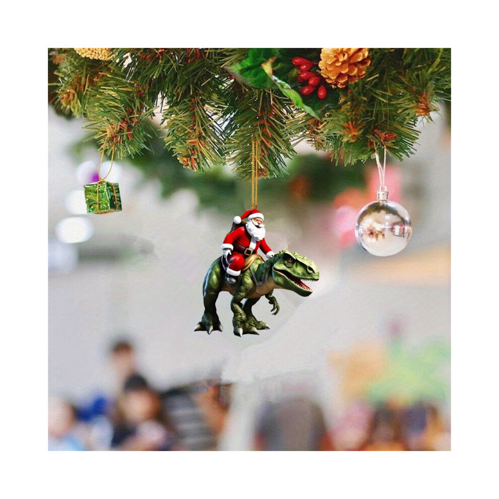 (33)Adorable pendentif 2D acrylique à suspendre idéal pour décoration voiture et sapin de Noël