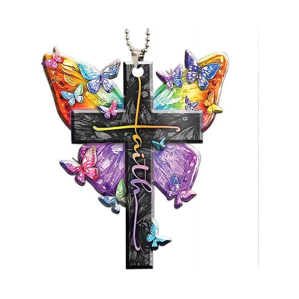 (18)Ravissante décoration suspendue voiture papillon 2D de différentes couleurs pour décoration intérieure festive