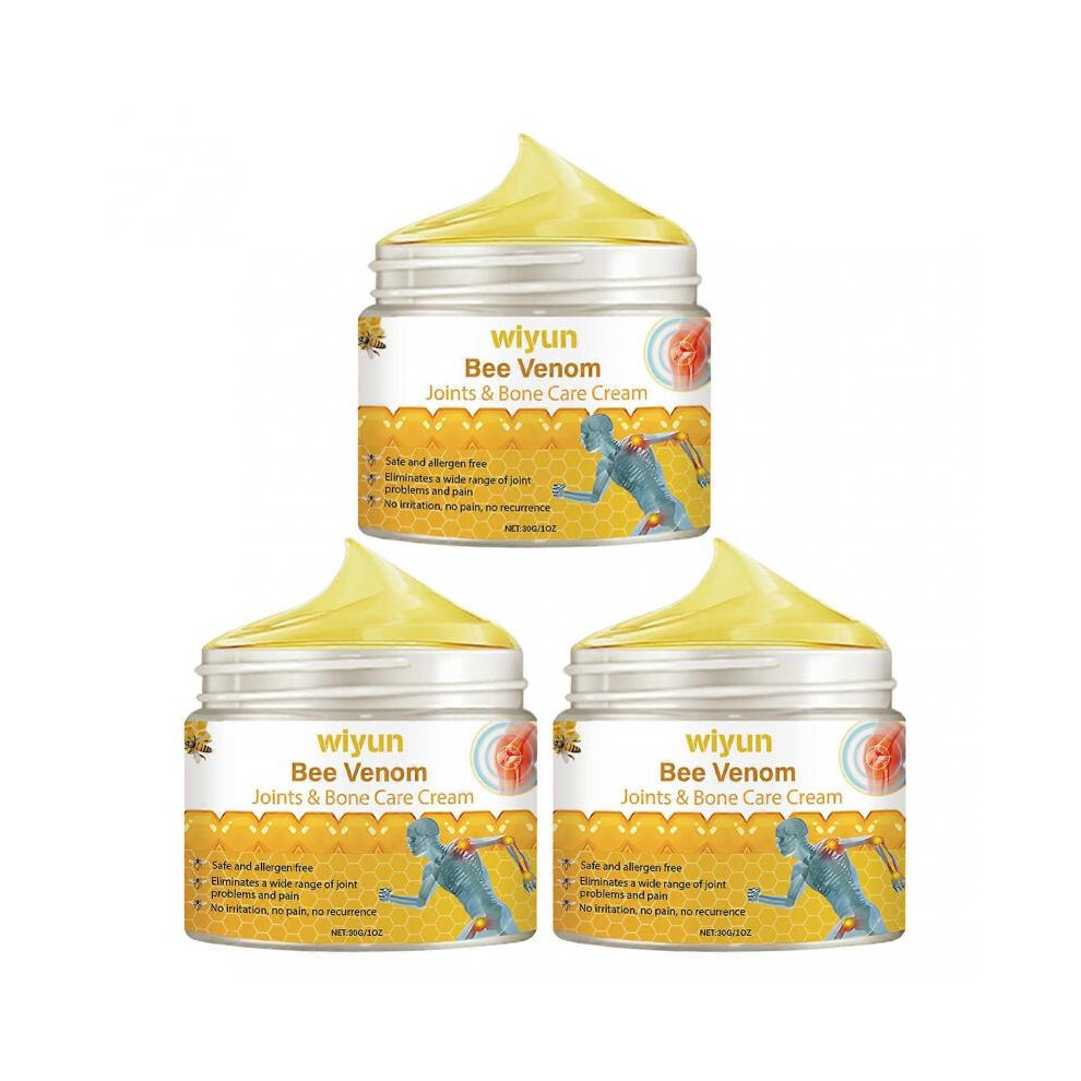 (3pcs) Body Joint Care Cream with Bee-Venom Mild Ingredients Pain Relieve Massage Cream for External Use