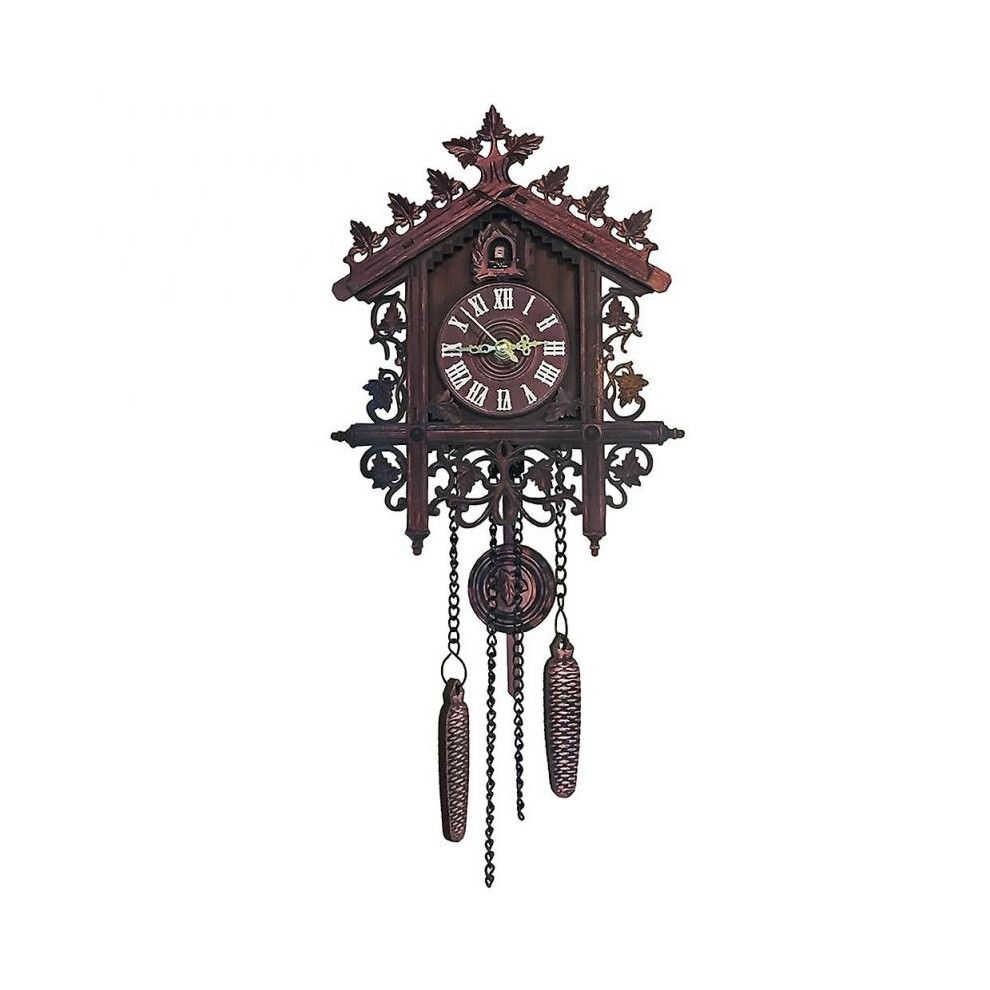 Cuckoo Wall Clock Vintage Art Swing Hanging Handcraft for Home Restaurant Living Room