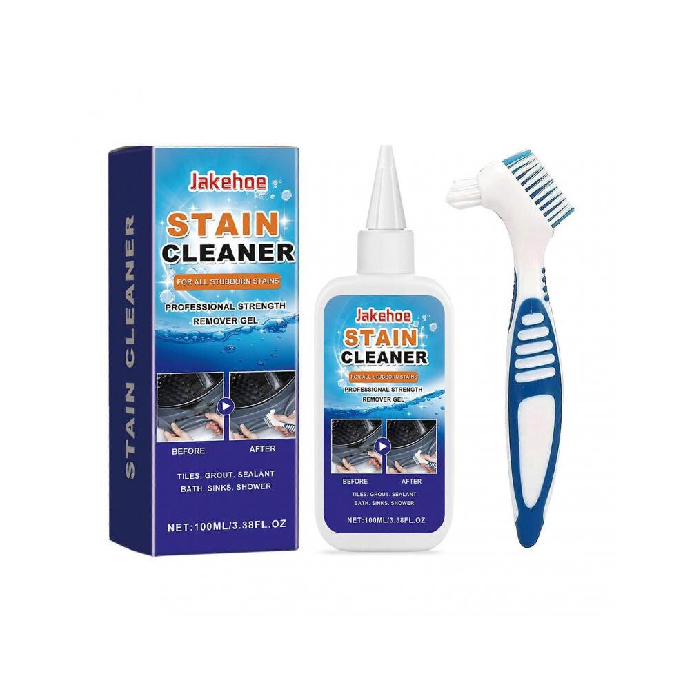 (1pcs) Household Stain Removing Gel, Grout Cleaner Sealant for Tiles, Bathroom Kitchen with Brush