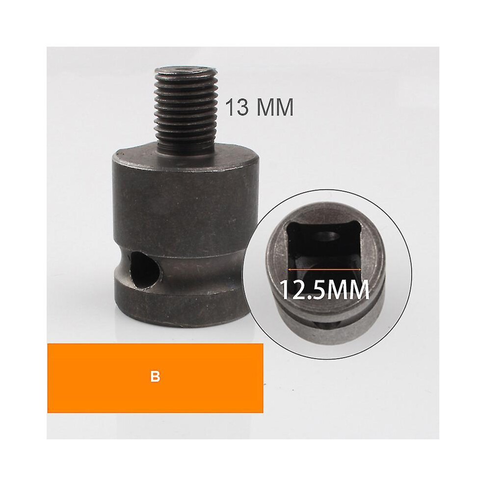 (B) 1 Pcs 1/2 Inch Hex Female Socket Adapter Quick Release Chuck Converter Drill Chucks Adaptor