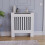 Vida Designs (Small) Chelsea Radiator Heater Cover Slatted White 3