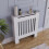 Vida Designs (Small) Chelsea Radiator Heater Cover Slatted White 6