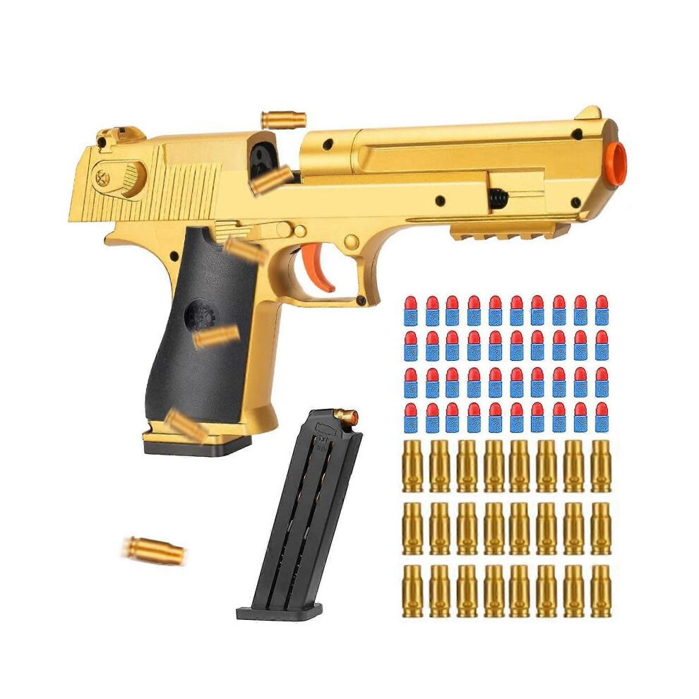 (With More Bullets2) Toy Guns Ball Blaster With Soft Bullets Toys Foam Blaster Shooting Games Education Toy Model For 6,7,8,9,14+ Kids