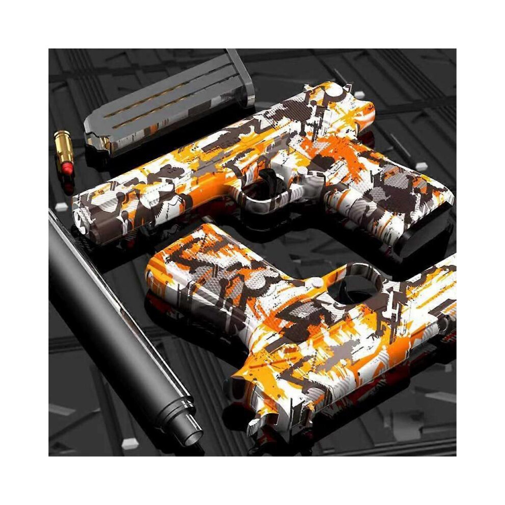 (Yellow) Toy Guns Ball Blaster With Soft Bullets Toys Foam Blaster Shooting Games Education Toy Model For 6,7,8,9,14+ Kids