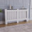 Vida Designs (Large) Chelsea Radiator Heater Cover Slatted White 1