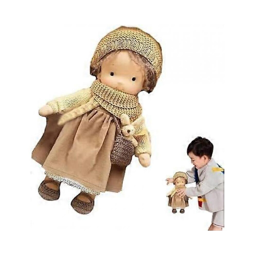 (03 Vinyl) Handmade Waldorf Dolls for Girls - Cute Soft Plush Toys Stuffed Dolls Cuddly Companions Unique Gifts for Kids