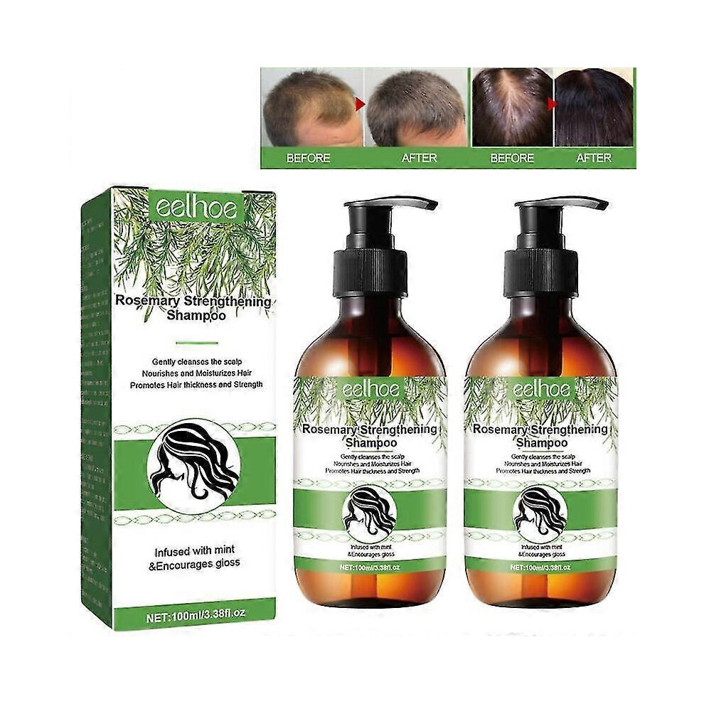 2Pcs ROSEMARY SHAMPOO W/ Biotin Stimulates Healthy HAIR GROWTH TREATMENT
