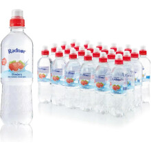 Radnor Splash Strawberry Still Flavoured Spring Water – 24 x 500ml – Sugar-Free, Low-Calorie, Natural Flavourings