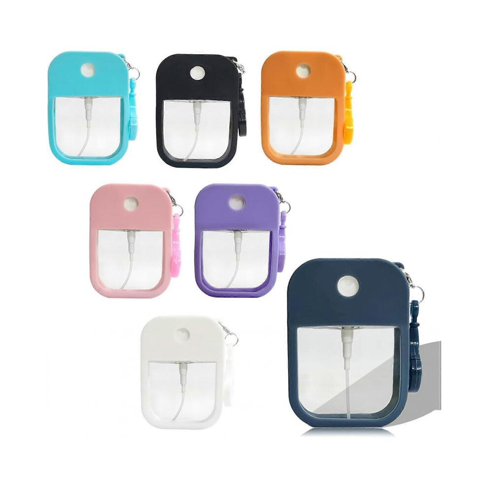 7 Pack Travel Spray Bottles, 38ml Refillable Cosmetic Perfume Bottle, Moisturizing Sprayer Box, Alcohol Hand Sanitizer Empty Bottle