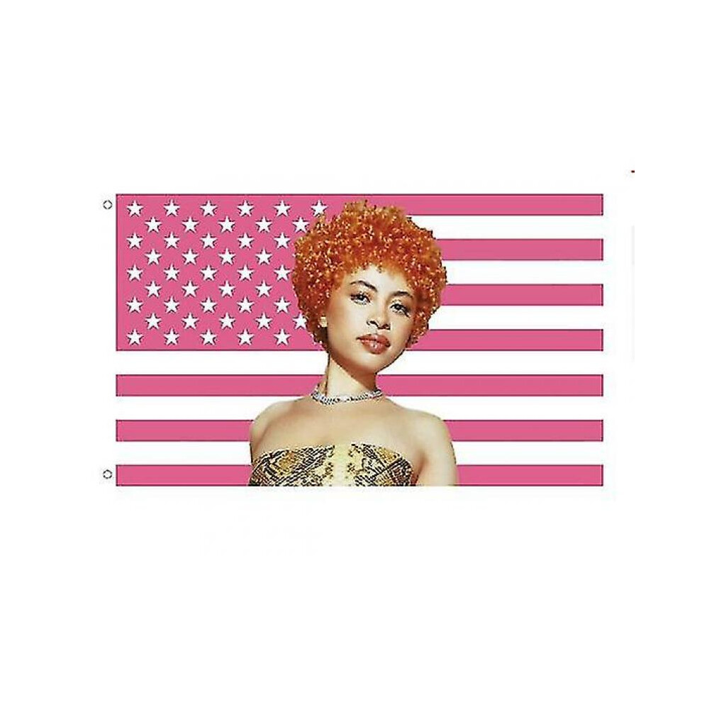 Ice Spice Flag 3x5 Ft Ice Rapper Spice Flag American Flag Tapestry for Bedroom Living Room Dorm Wall
