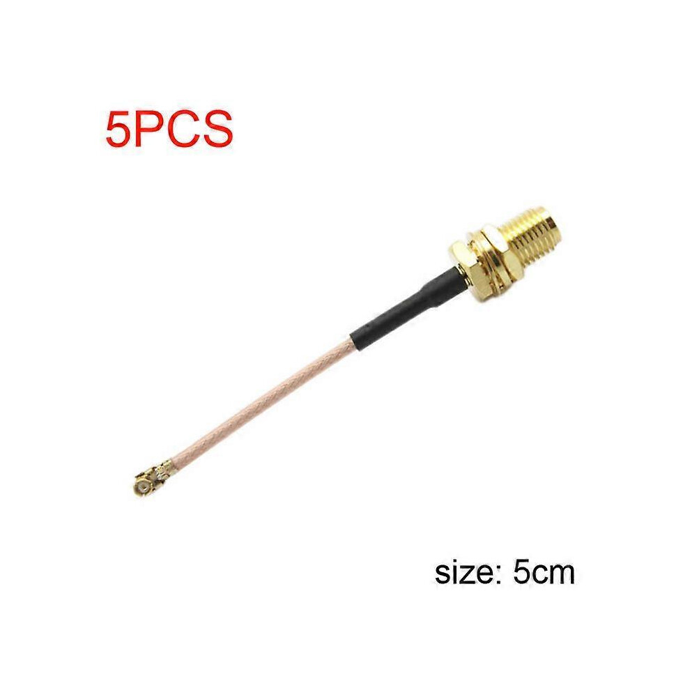 (5cm) 5pcs 5/15/20cm RG178 Extension Cable Straight SMA Jack Female Pin to uFL/u.FL/IPX/IPEX Connector Pigtail Cable