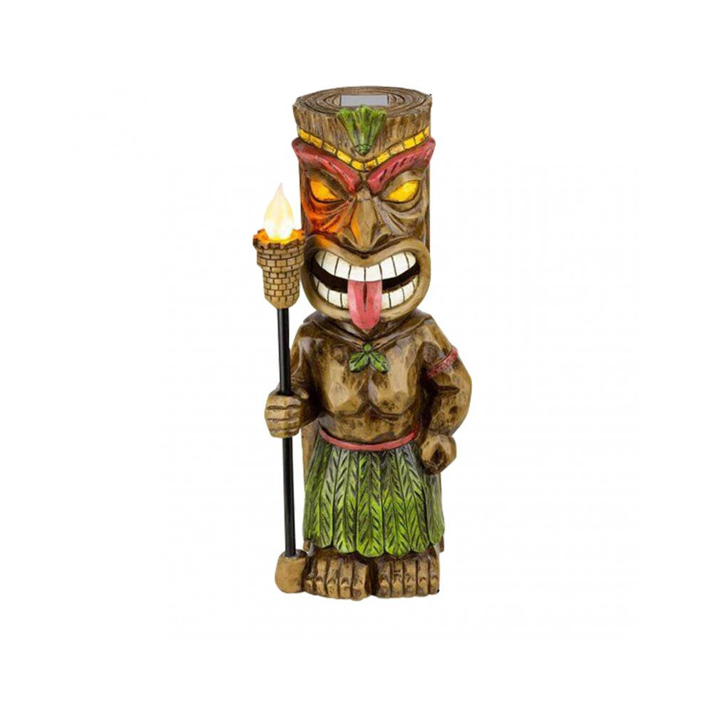 Outdoor Solar Mayan Ornaments Resin Mayan Cultural Charm Crafts for Home Garden Courtyard