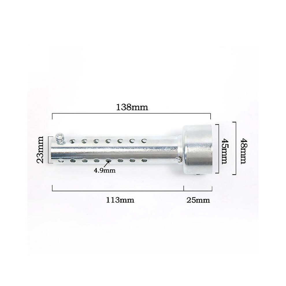 (4.8cm By 14cm) Universal Motorcycle Part Metal Motorcycle Exhaust Can Muffler Baffle DB Removable Silencer