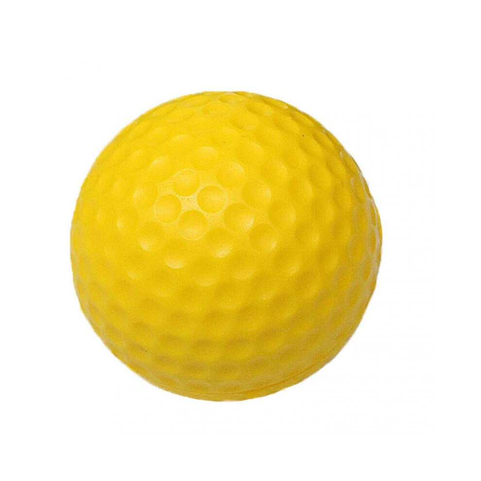 Yellow Single Layer Golfs Practice Ball Durable Lightweight Golfs Ball Gifts for Men Women