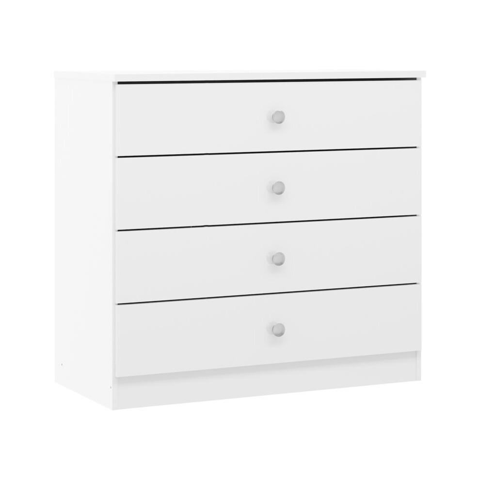 Seconique Modern Chest Of Drawer, Denver 3 Drawer Chest Gloss White
